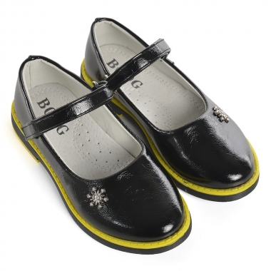Pantofi Casual De Copii Firida Negru cu Galben - Trendmall.ro