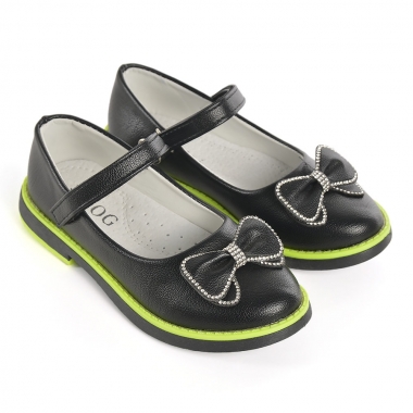 Pantofi Casual De Copii Fly Negru cu Verde - Trendmall.ro