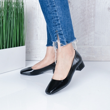 Pantofi Cu Toc De Dama Kira Negri - Trendmall.ro