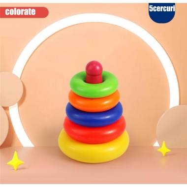Turn Cu Cercuri Colorate Tip Piramida 2746 - Trendmall.ro