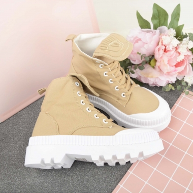 Tenisi Inalti De Dama 5554 Khaki - Trendmall.ro